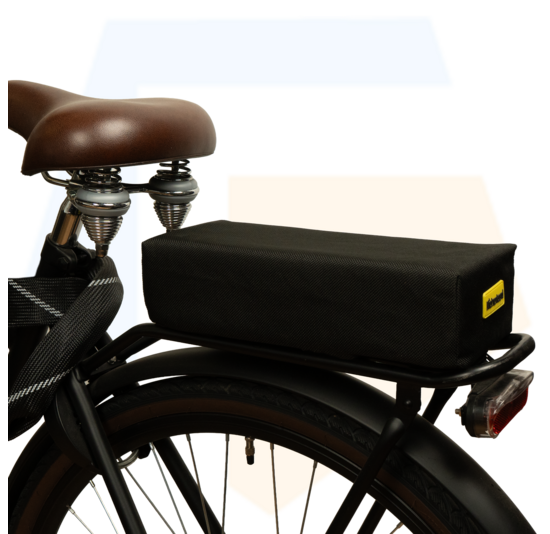 NietVerkeerd Bagagedragerkussen Dikke Pakkerd - Extra Dik - Zwart