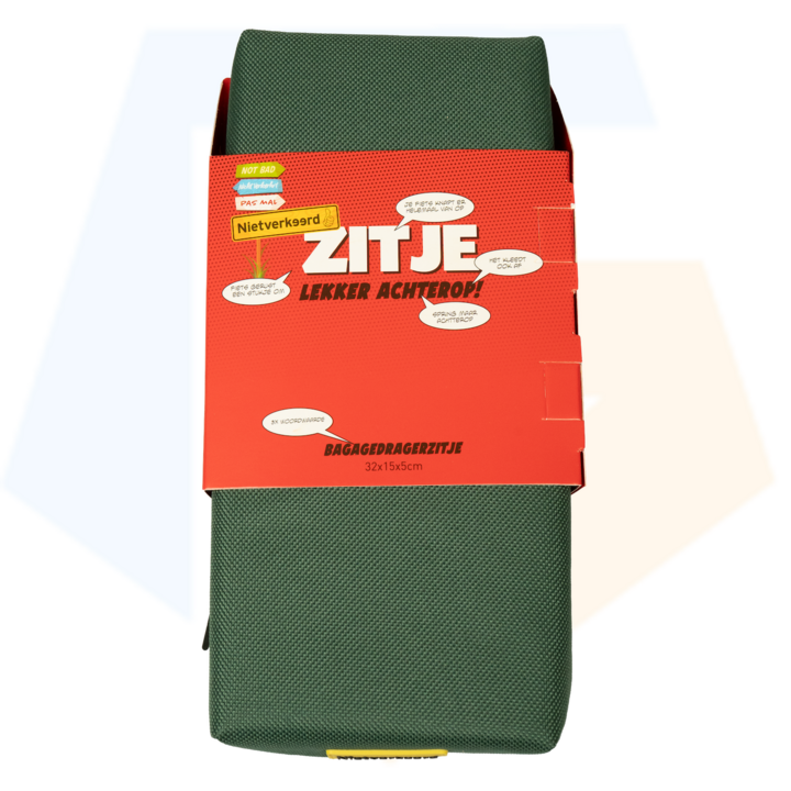 NietVerkeerd Bagagedragerkussen - Donkergroen