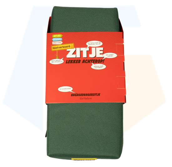 NietVerkeerd Bagagedragerkussen - Donkergroen