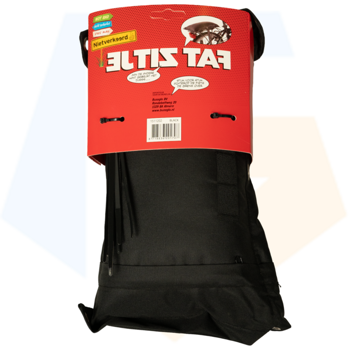 NietVerkeerd FAT Bagagedragerkussen - Zwart