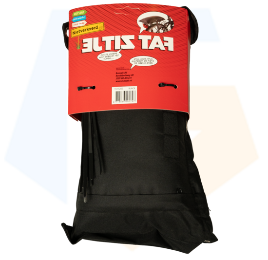 NietVerkeerd FAT Bagagedragerkussen - Zwart