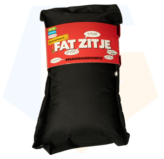 NietVerkeerd FAT Bagagedragerkussen - Zwart