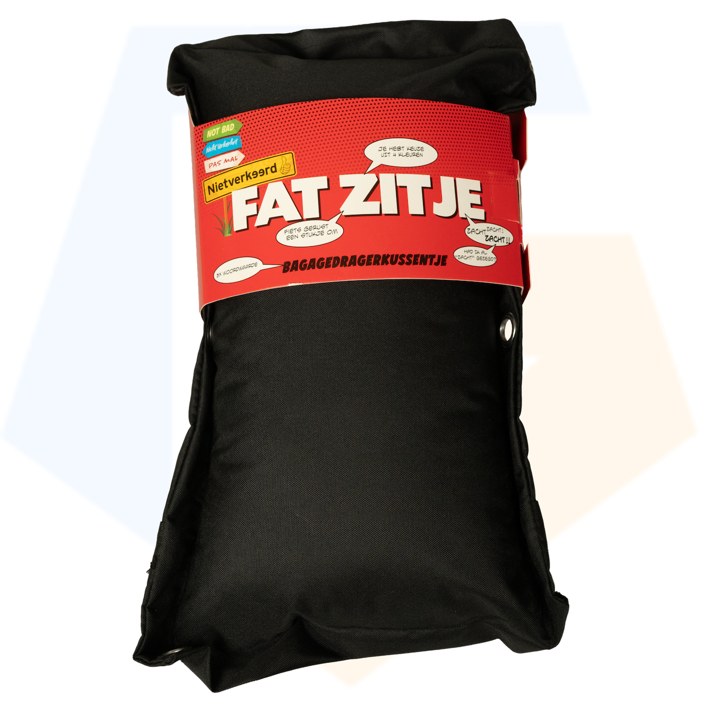 NietVerkeerd FAT Bagagedragerkussen - Zwart