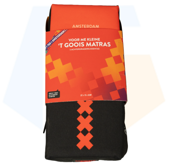 NietVerkeerd Bagagedragerkussen Amsterdam - Zwart
