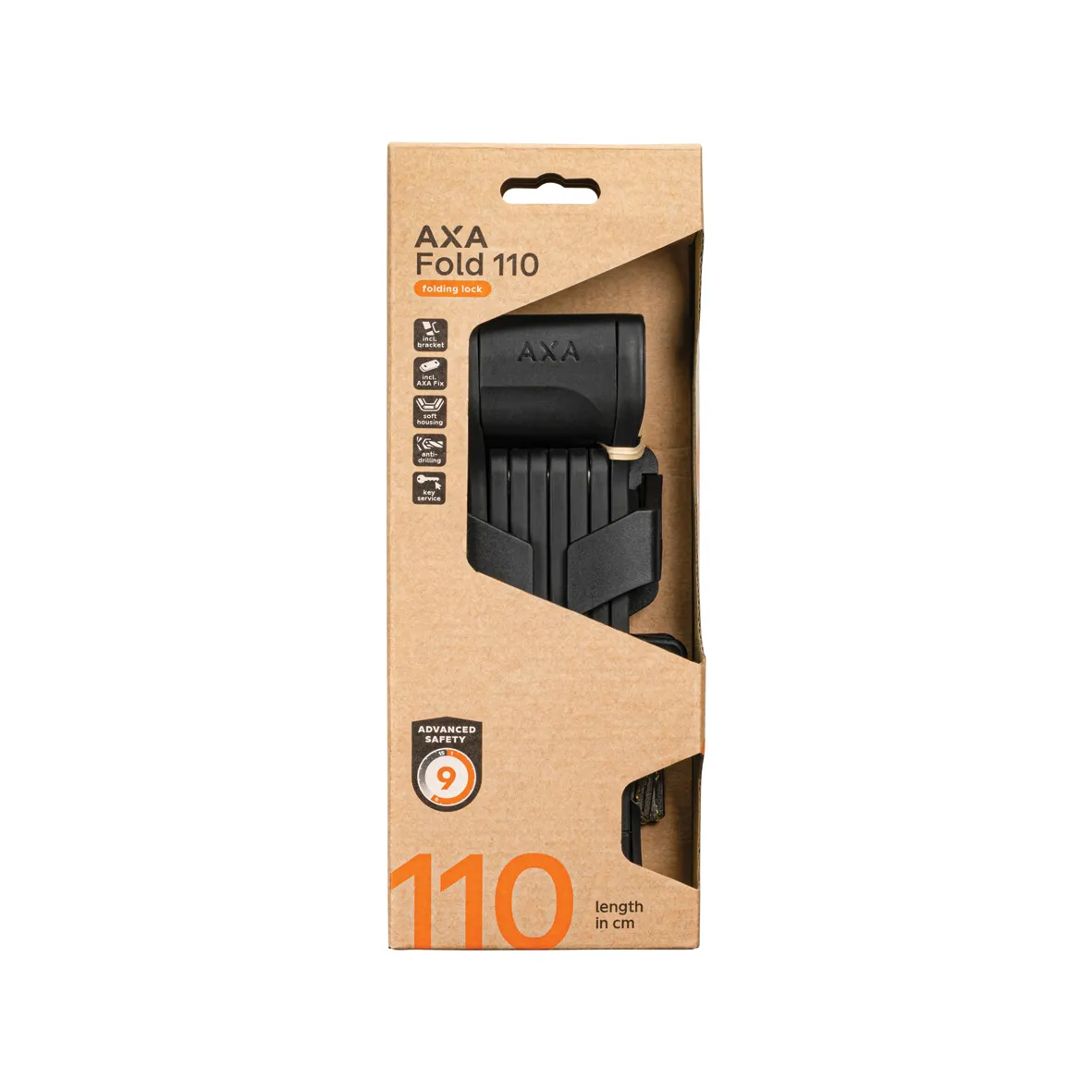 Axa Fold 110 Vouwslot - Airtag - 110 CM