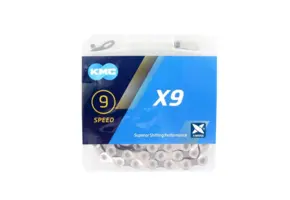 KMC X9 Fietsketting - MTB / Race - 9-Speed - Grijs