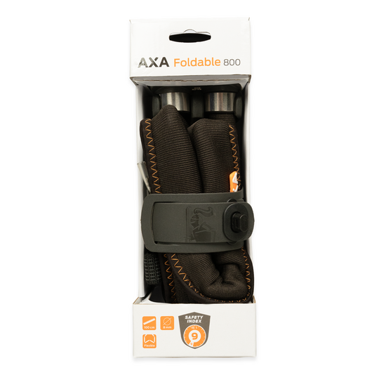 Axa Foldable 800 Vouwslot - 100 CM - Zwart