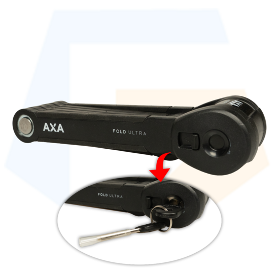 Axa Fold Ultra 90 Vouwslot - ART 2 - Zwart