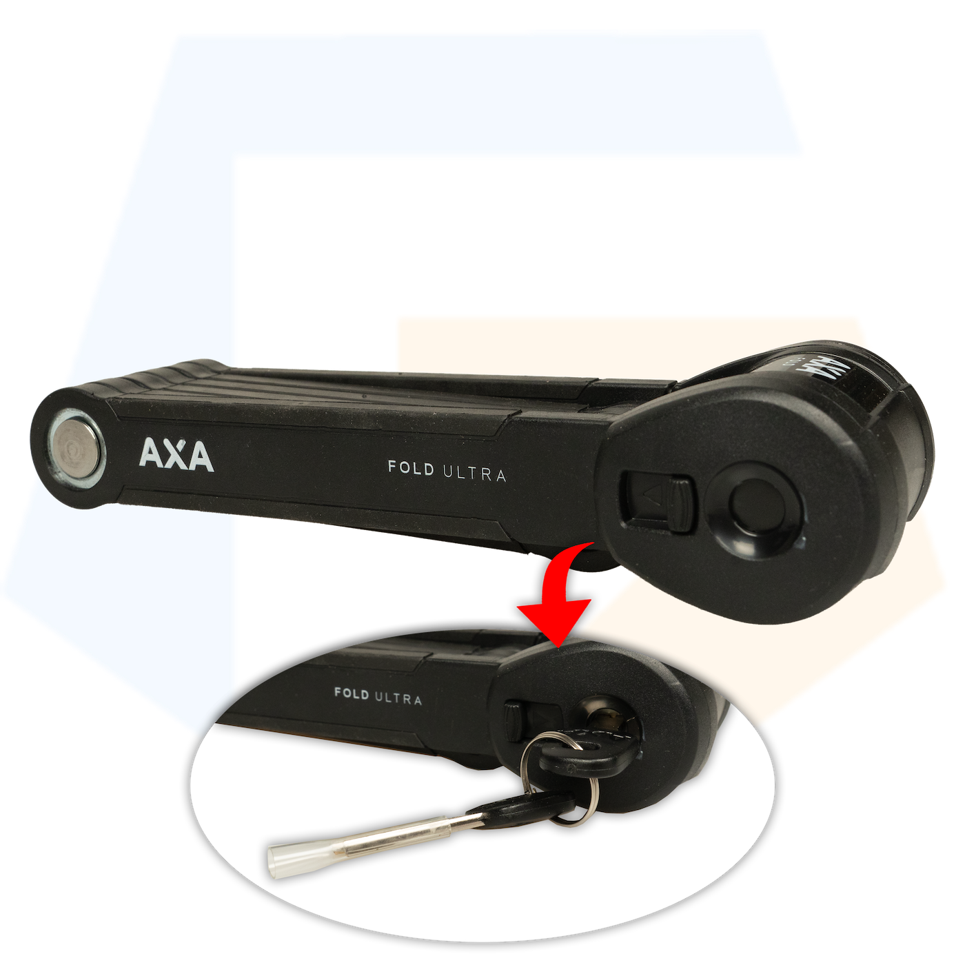 Axa Fold Ultra 90 Vouwslot - ART 2 - Zwart