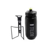 Mirage Bidon 600ml - Met houder - Zwart