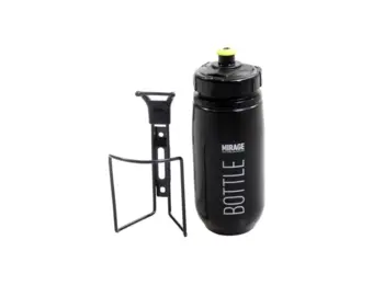Mirage Bidon 600ml - Met houder - Zwart