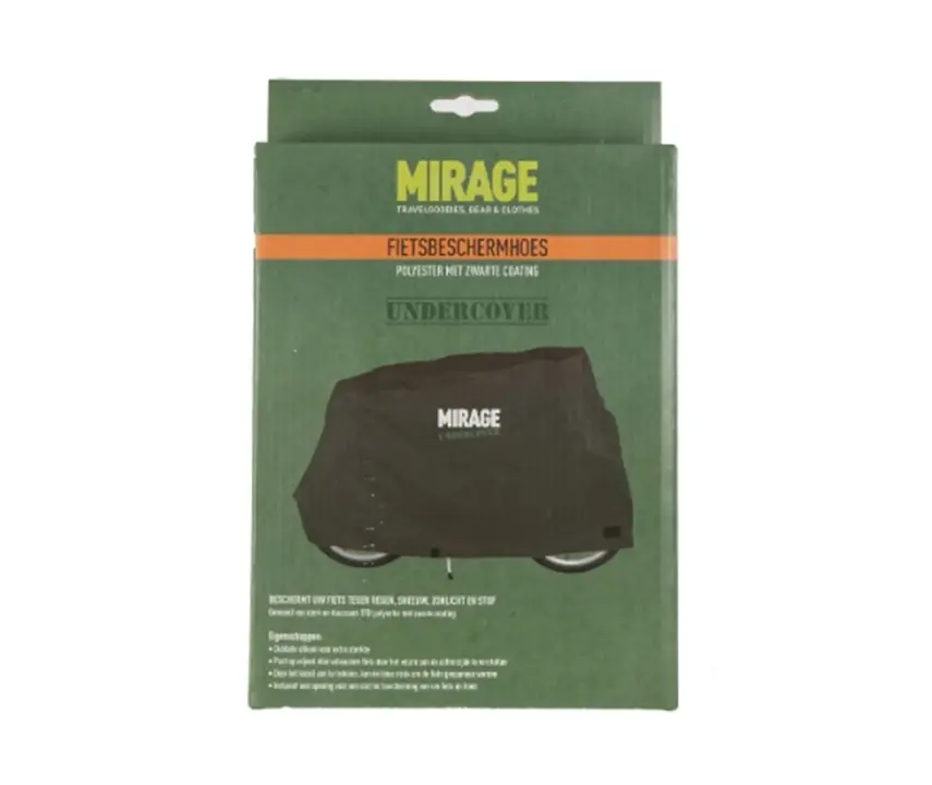 Mirage Undercover Fietshoes - Elastische Hoes 1 Fiets - Zwart