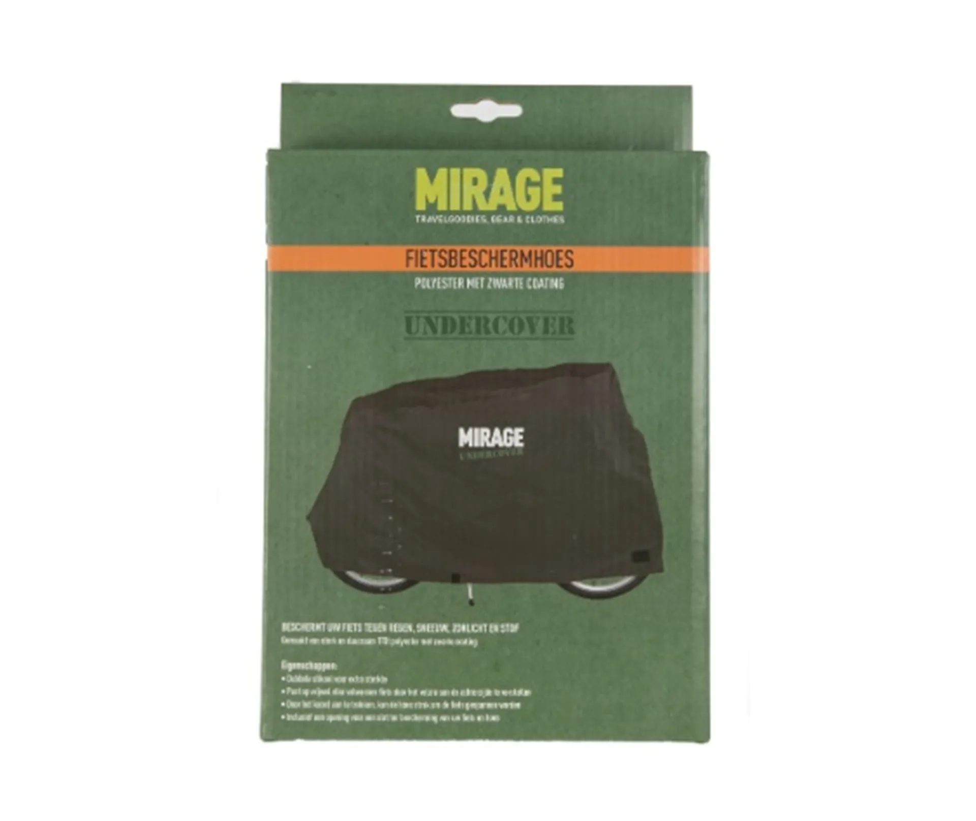 Mirage Undercover Fietshoes - Elastische Hoes 1 Fiets - Zwart