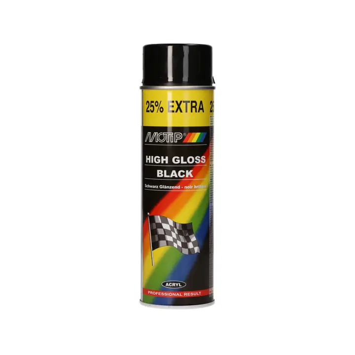 Motip Spuitlak - Zwart - 500ML