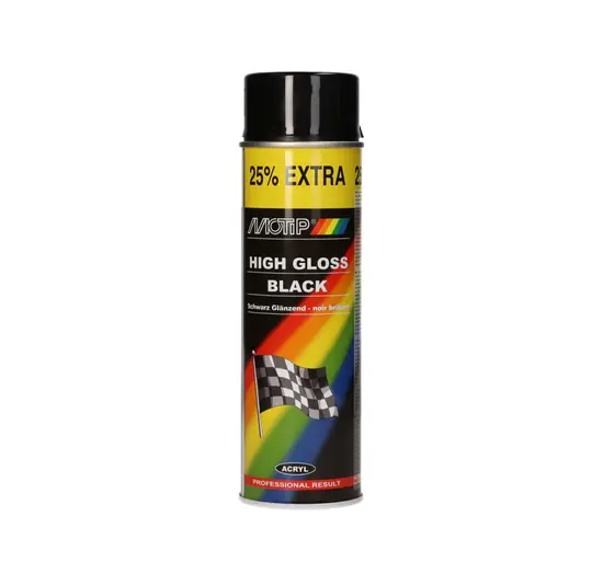 Motip Spuitlak - Zwart - 500ML