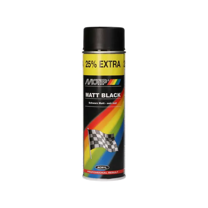 Motip Spuitlak - Mat Zwart - 500ML
