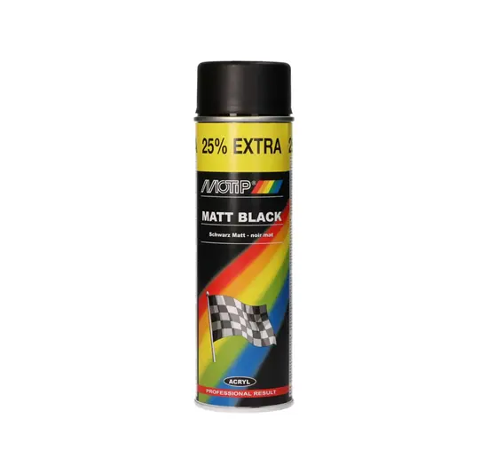 Motip Spuitlak - Mat Zwart - 500ML