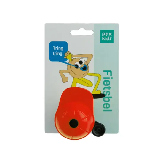 PexKids Fietsbel - Kinder Fietsbel - Pietje - Rood