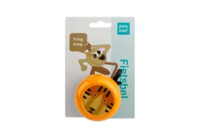 PexKids Fietsbel - Kinder Fietsbel - Tijger - Oranje