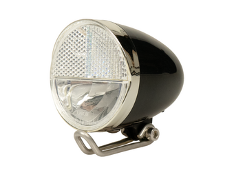 Union Classico LED Koplamp - Zwart - E-Bike 6V-44V