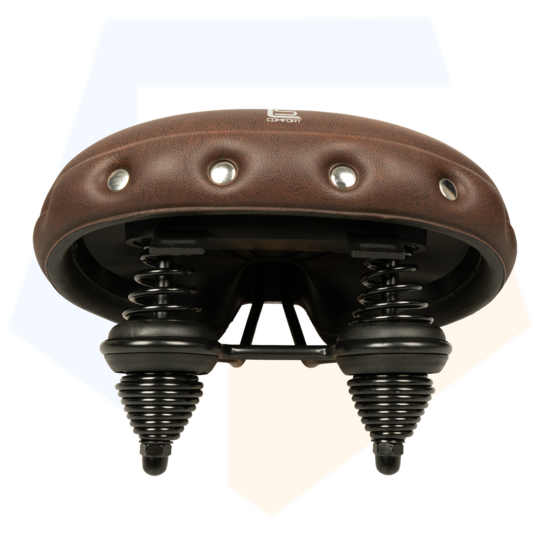 Selle Comfort Drifter Fietszadel – Bruin – Met Hangveren