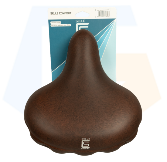 Selle Comfort Drifter Fietszadel – Bruin – Met Hangveren