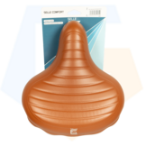Selle Comfort Drifter Fietszadel - Wave Lichtbruin - Met Hangveren