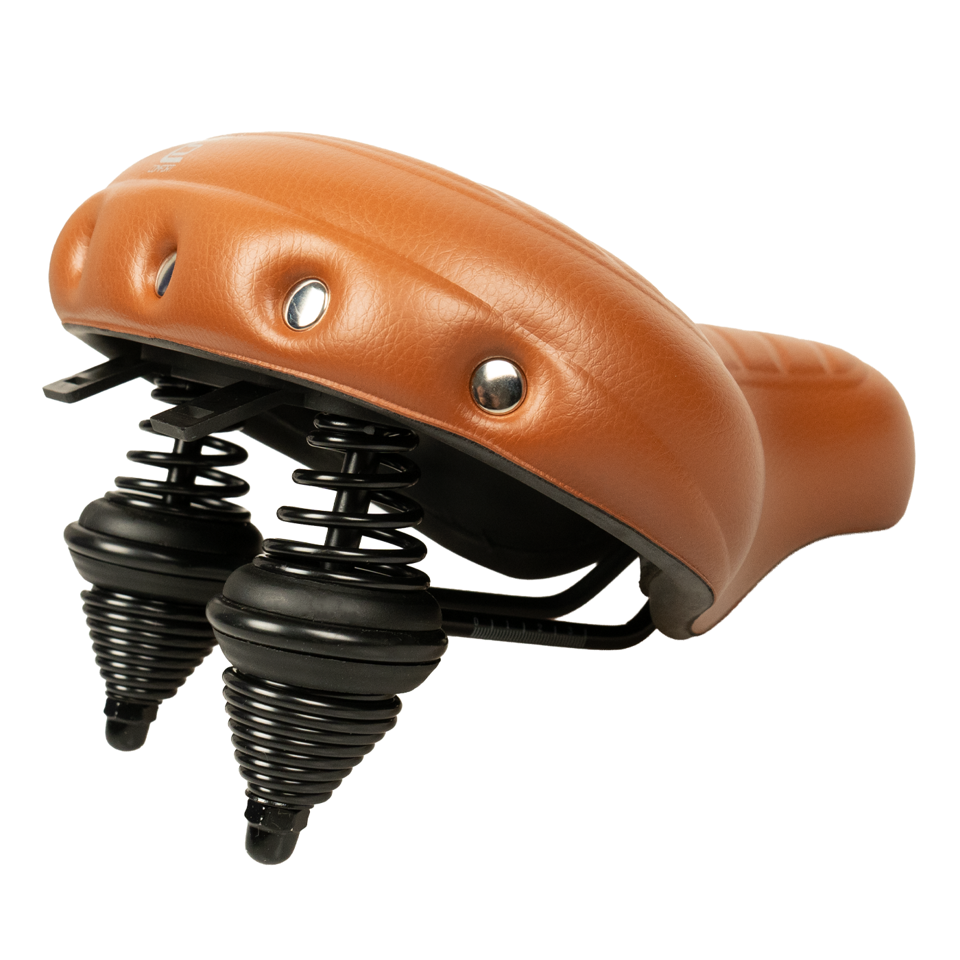 Selle Comfort Drifter Fietszadel - Wave Lichtbruin - Met Hangveren