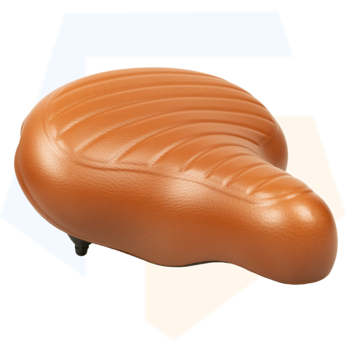 Selle Comfort Drifter Fietszadel - Wave Lichtbruin - Met Hangveren