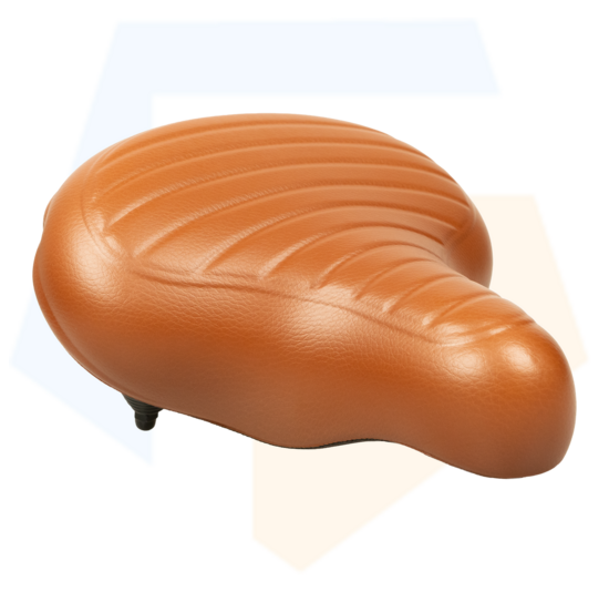 Selle Comfort Drifter Fietszadel - Wave Lichtbruin - Met Hangveren