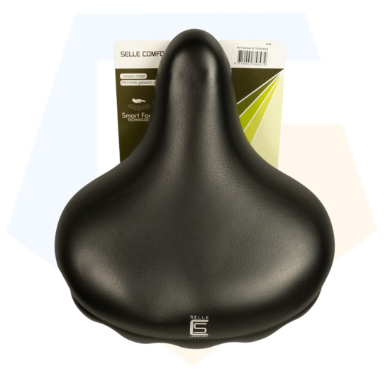 Selle Comfort Retro XL Drifter Fietszadel - Zwart - Met Smart Foam Techniek