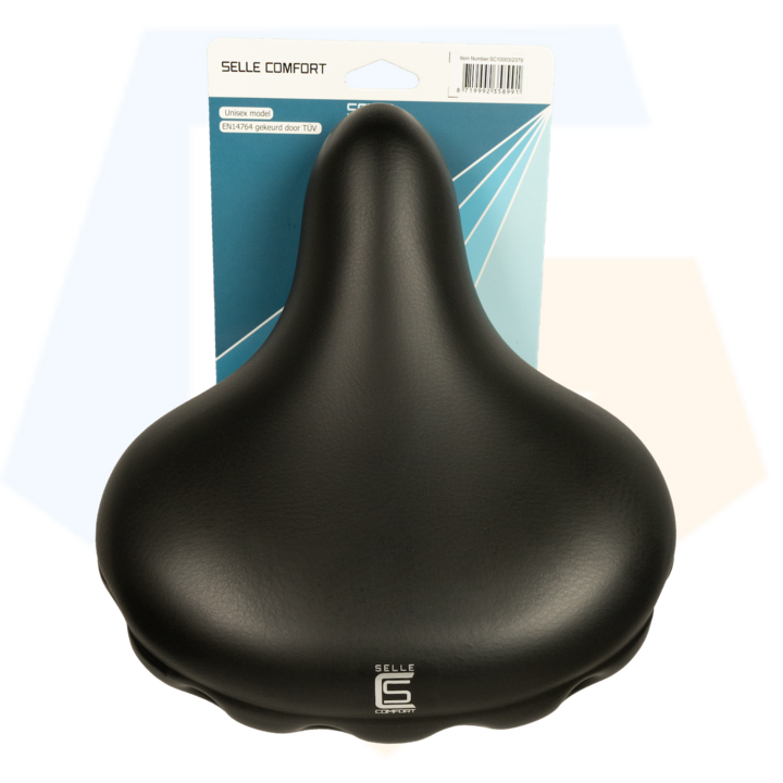 Selle Comfort Drifter Fietszadel - Zwart - Met Hangveren
