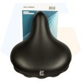 Selle Comfort Drifter Fietszadel - Zwart - Met Hangveren