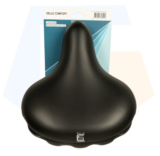 Selle Comfort Drifter Fietszadel - Zwart - Met Hangveren