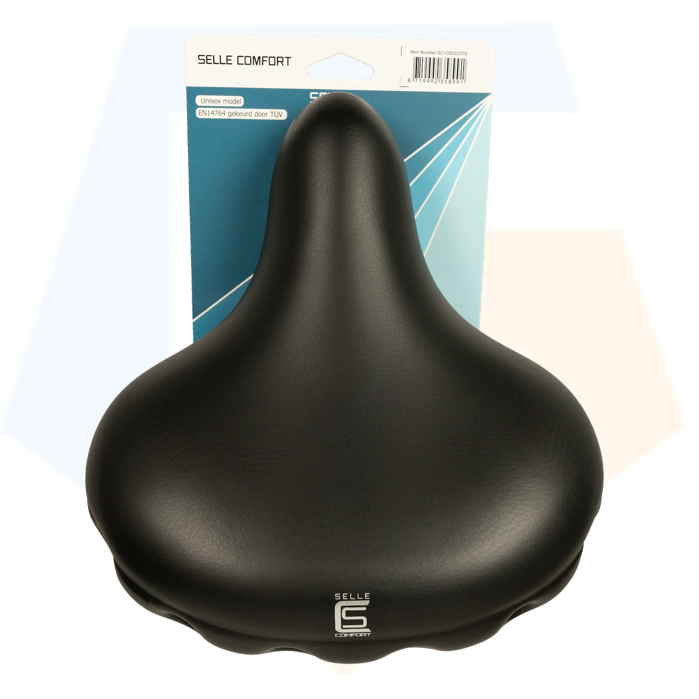 Selle Comfort Drifter Fietszadel - Zwart - Met Hangveren