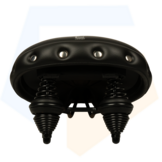 Selle Comfort Drifter Fietszadel Wave - Zwart - Met Hangveren
