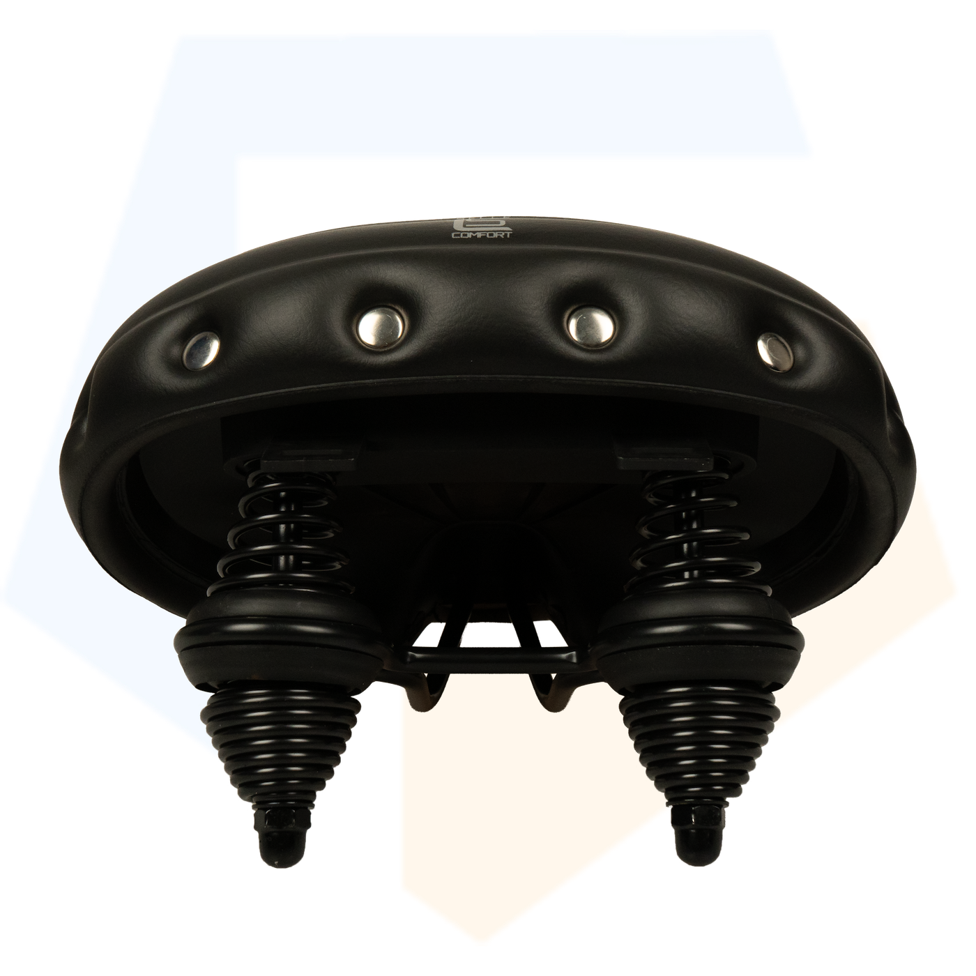 Selle Comfort Drifter Fietszadel Wave - Zwart - Met Hangveren