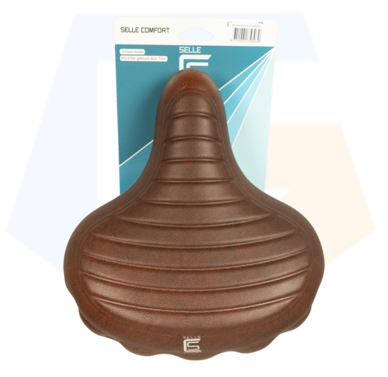 Selle Comfort Drifter Fietszadel Wave - Bruin - Met Hangveren