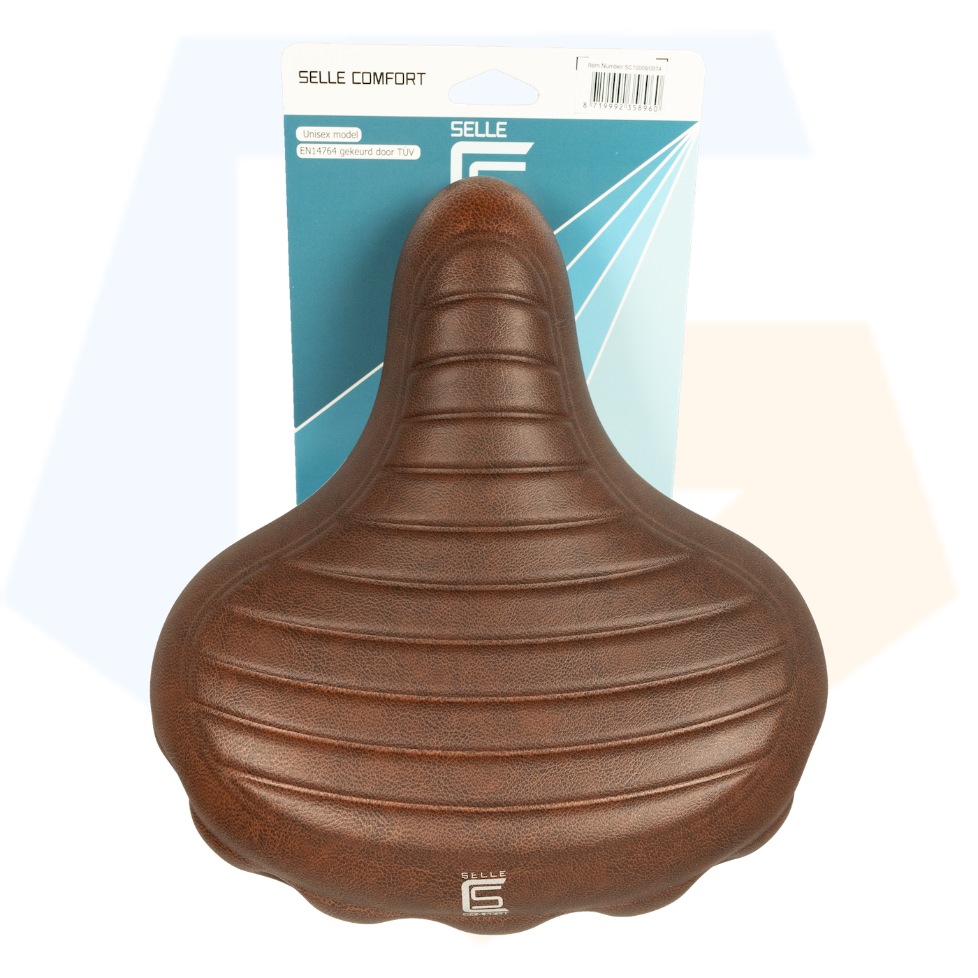 Selle Comfort Drifter Fietszadel Wave - Bruin - Met Hangveren