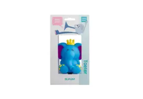 PexKids Fietstoeter -  Kinder Fietsbel - Olifant - Blauw