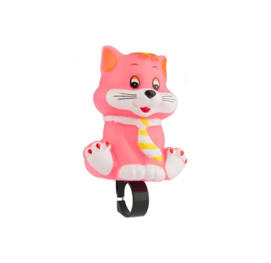 PexKids Fietstoeter -  Kinder Fietsbel - Poes - Roze