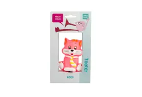 PexKids Fietstoeter -  Kinder Fietsbel - Poes - Roze