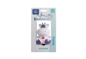 PexKids Fietstoeter -  Kinder Fietsbel - Nijlpaard - Wit