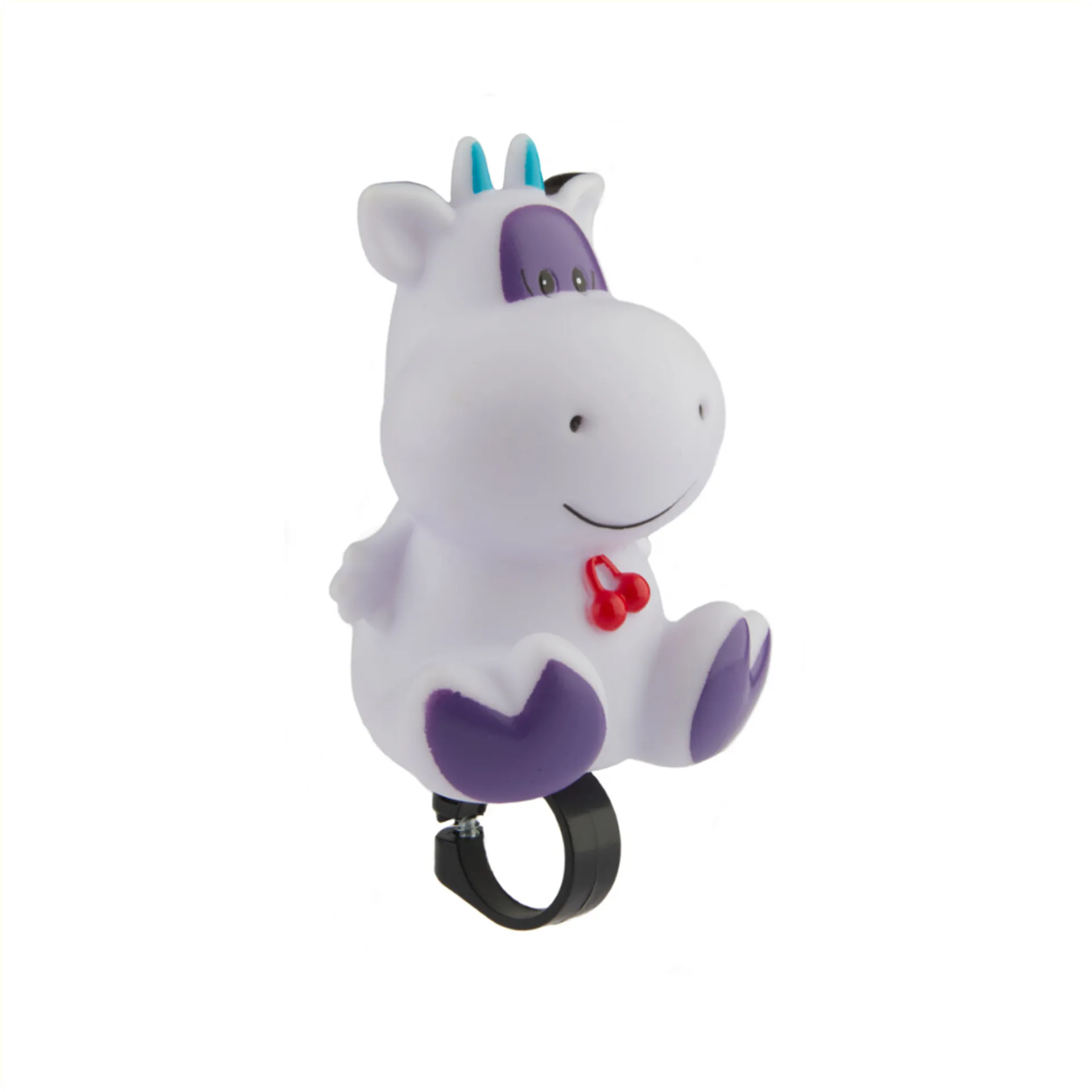 PexKids Fietstoeter - Kinder Fietsbel - Nijlpaard - Wit
