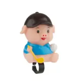 PexKids Fietstoeter - Kinder Fietsbel - Varken - Roze