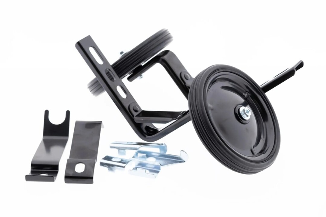PexKids Zijwieltjes - 12 / 20 Inch - Zwart