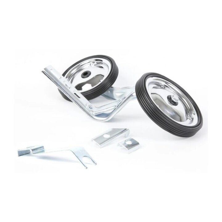PexKids Zijwieltjes - 12 / 20 Inch - Zilver