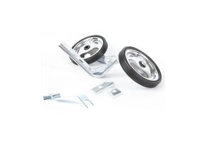PexKids Zijwieltjes - 12 / 20 Inch - Zilver