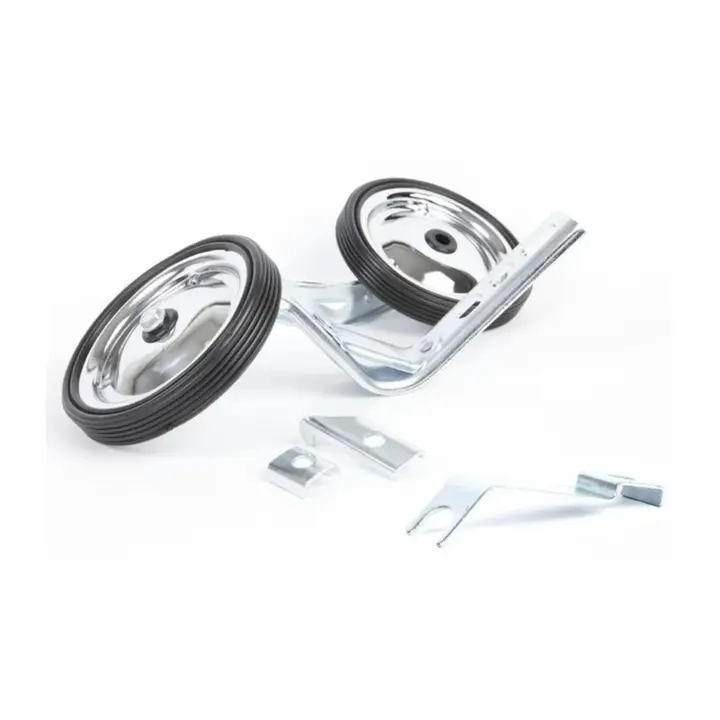 PexKids Zijwieltjes - 12 / 20 Inch - Zilver