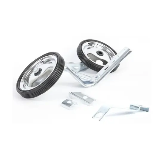 PexKids Zijwieltjes - 12 / 20 Inch - Zilver